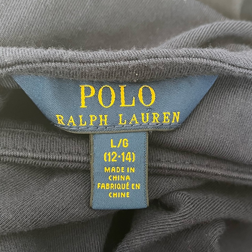 Polo Ralph Lauren Girl’s Navy Short Sleeve Dress with Taffeta Size L (12-14) - Picture 5 of 6